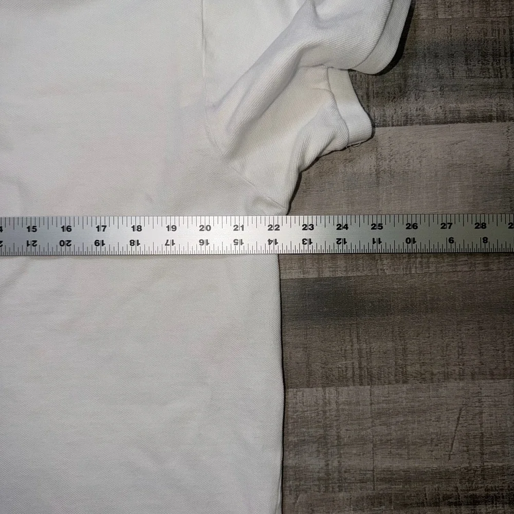 Vintage 90s Ralph Lauren Polo Jeans Co Polo Shirt Size L White Short Sleeve